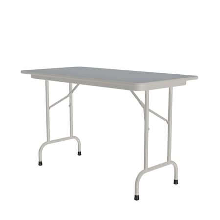 Correll Rectangle Commerical Folding Utility Table, High Pressure Laminate Top, Gray Granite CF2448PX-15